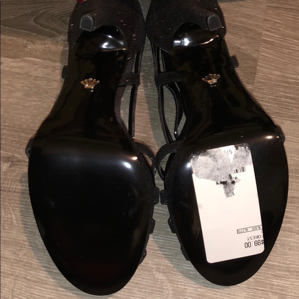 NEW NWT Nina Forest Black baby glitter sandals - Picture 7 of 8